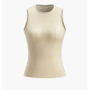 Solid Basic Tank Top – Apricot / Size M